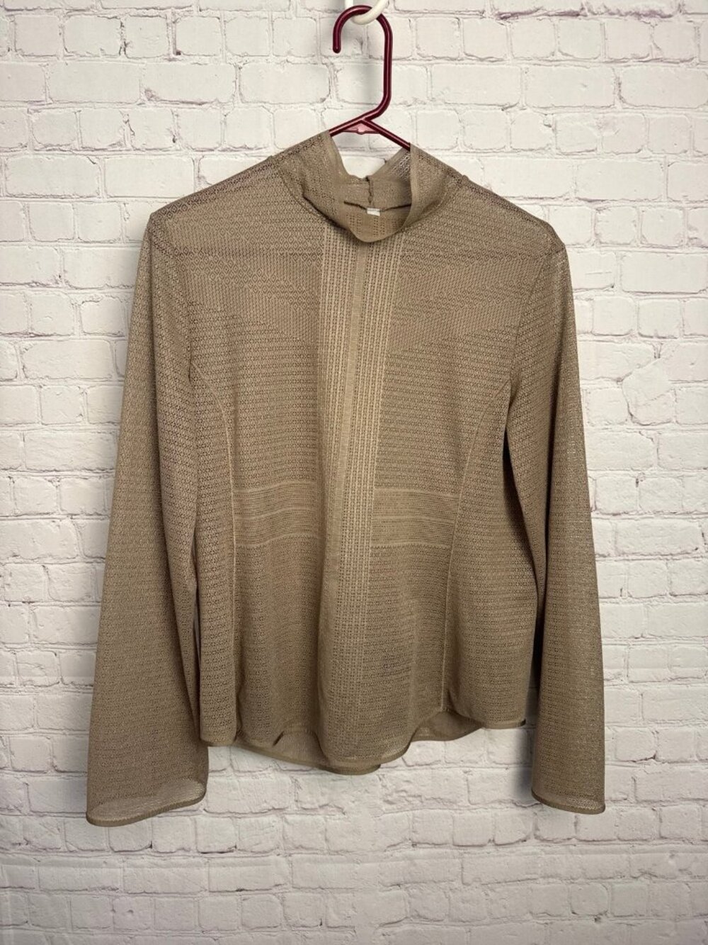 Uniqlo x Mame Kurogouchi XL long sleeve semi sheer pullover cowl neck